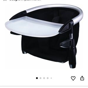 phil&teds lobster clip on portable high chair, black